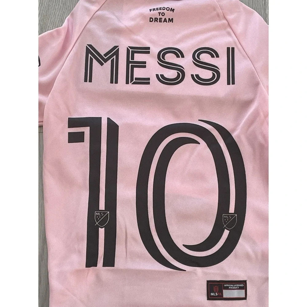 NEW Official MLS Pet Jersey‎ MESSI 10 Club Internacional Del Fultbol Miami - XL